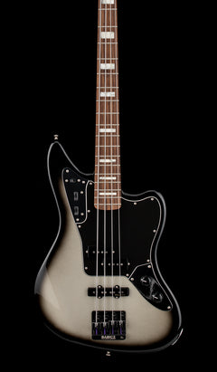 Used Fender Troy Sander Jaguar Bass (2013) - Silverburst #733364 with Original Gig Bag