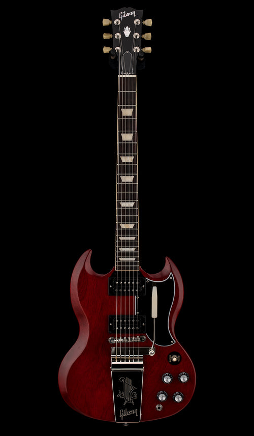 Used Gibson SG Standard '61 Faded Maestro Vibrola - Vintage Cherry #50167 with Original Hard Case