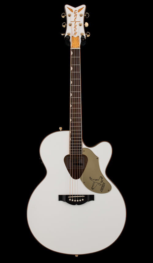 Used Gretsch G5022CWFE Rancher Falcon Jumbo - White #13606 with Hard Case