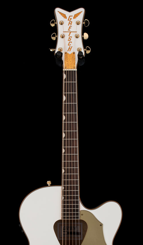 Used Gretsch G5022CWFE Rancher Falcon Jumbo - White #13606 with Hard Case