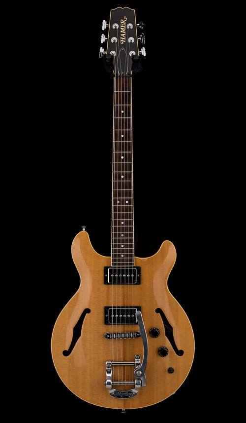 Used Hamer Newport (2000) - Vintage Natural #50987 with Original Hard Case