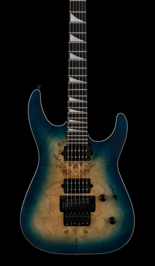 Used Jackson MJ Series Dinky DKRP (2021) - Transparent Blue Burst #00792 with Hard Case