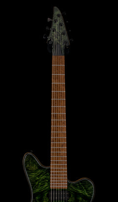 Used TW Smith Cooper 7 String - Green Top #25152 with Original Hard Case