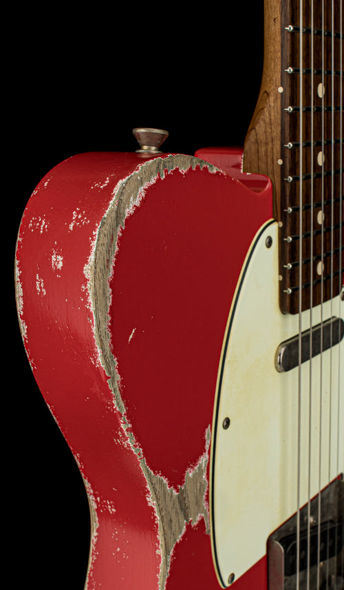 Used Xotic Guitars Custom XTC-1 Super Heavy Aging (2023) - Fiesta Red #2866 with Original Hard Case