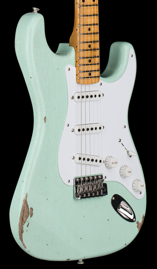 Fender Custom Shop Limited Edition Fat 1954 Stratocaster Relic with Closet Classic Hardware - Faded Aged Surf Green #0504