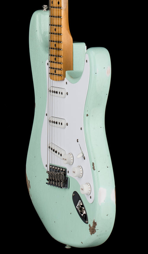 Fender Custom Shop Limited Edition Fat 1954 Stratocaster Relic with Closet Classic Hardware - Faded Aged Surf Green #0504