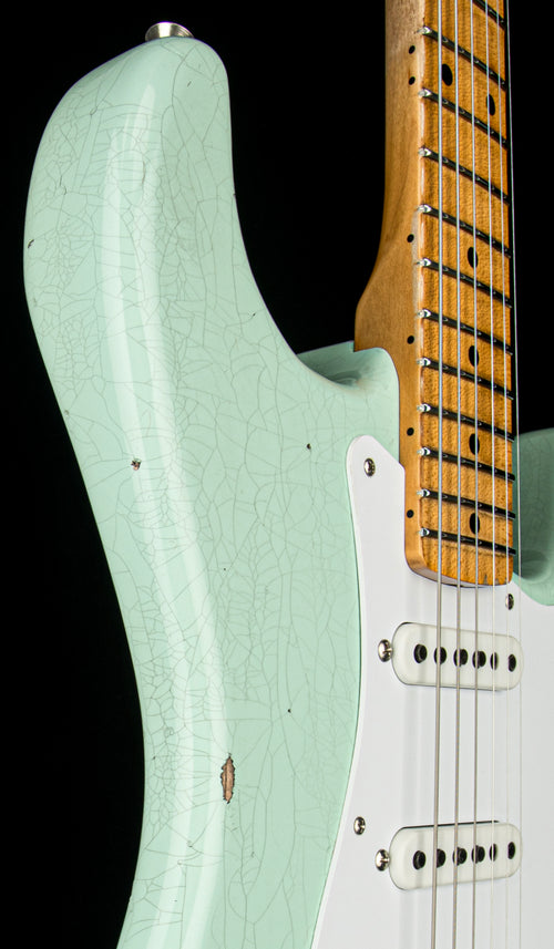 Fender Custom Shop Limited Edition Fat 1954 Stratocaster Relic with Closet Classic Hardware - Faded Aged Surf Green #0504