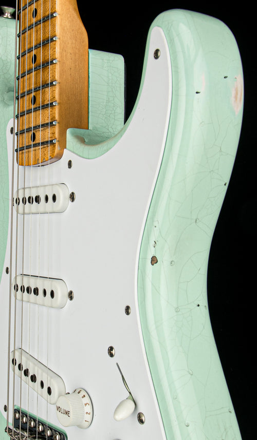 Fender Custom Shop Limited Edition Fat 1954 Stratocaster Relic with Closet Classic Hardware - Faded Aged Surf Green #0504