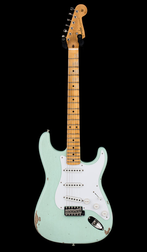 Fender Custom Shop Limited Edition Fat 1954 Stratocaster Relic with Closet Classic Hardware - Faded Aged Surf Green #0504