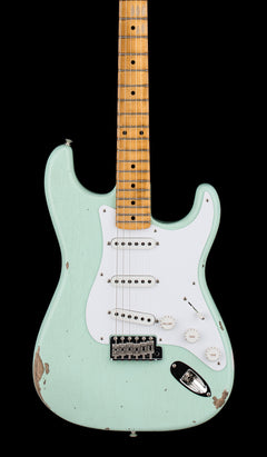 Fender Custom Shop Limited Edition Fat 1954 Stratocaster Relic with Closet Classic Hardware - Faded Aged Surf Green #0504