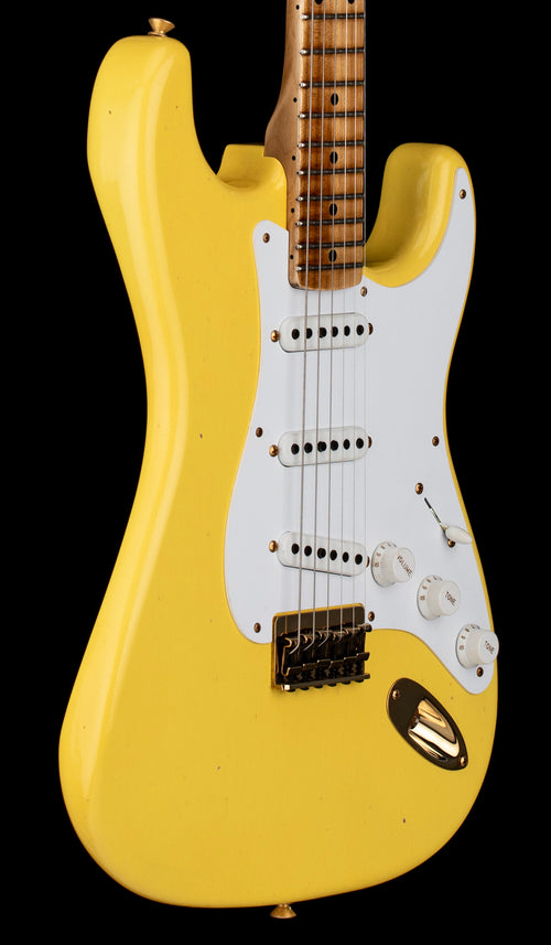 Fender Custom Shop Limited Edition 1954 Hardtail Stratocaster Journeyman Relic - Faded Aged Canary Yellow #0279