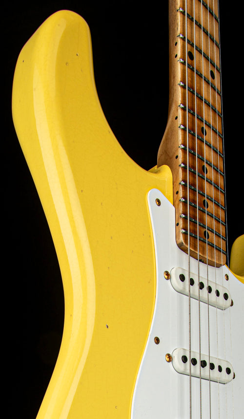 Fender Custom Shop Limited Edition 1954 Hardtail Stratocaster Journeyman Relic - Faded Aged Canary Yellow #0279