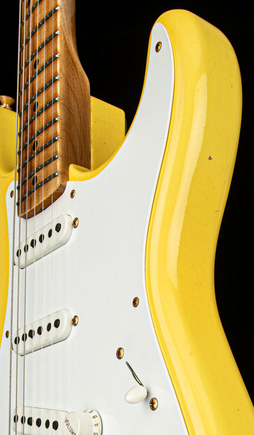 Fender Custom Shop Limited Edition 1954 Hardtail Stratocaster Journeyman Relic - Faded Aged Canary Yellow #0279