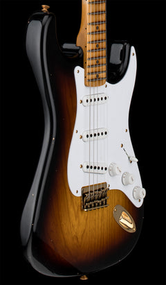 Fender Custom Shop Limited Edition 1954 Hardtail Stratocaster Journeyman Relic - Wide Fade 2 Tone Sunburst #0285