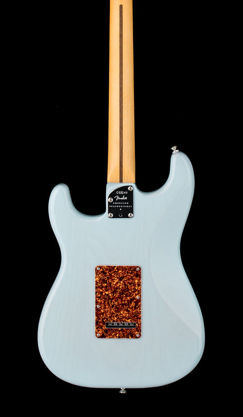 Fender Limited Edition American Professional II Stratocaster Thinline - Transparent Daphne Blue #08383