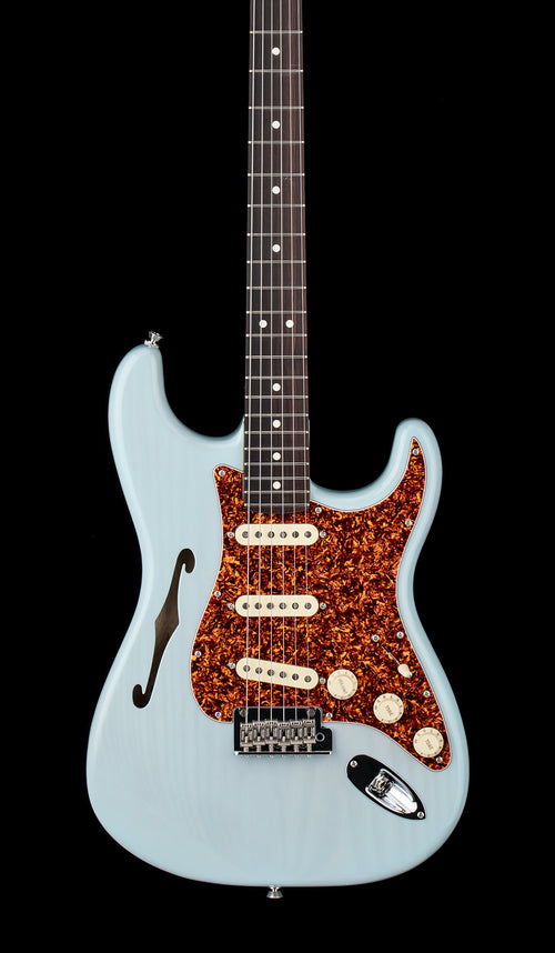 Fender Limited Edition American Professional II Stratocaster Thinline - Transparent Daphne Blue #08383