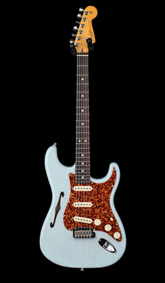 Fender Limited Edition American Professional II Stratocaster Thinline - Transparent Daphne Blue #08383