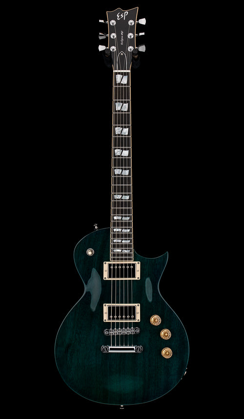 ESP Eclipse USA Mahogany - See-Thru Aqua #26527