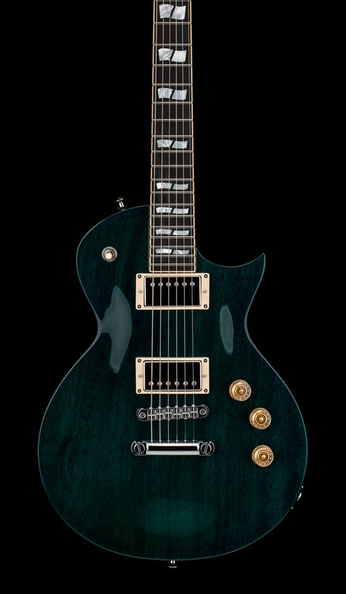 ESP Eclipse USA Mahogany - See-Thru Aqua #26527