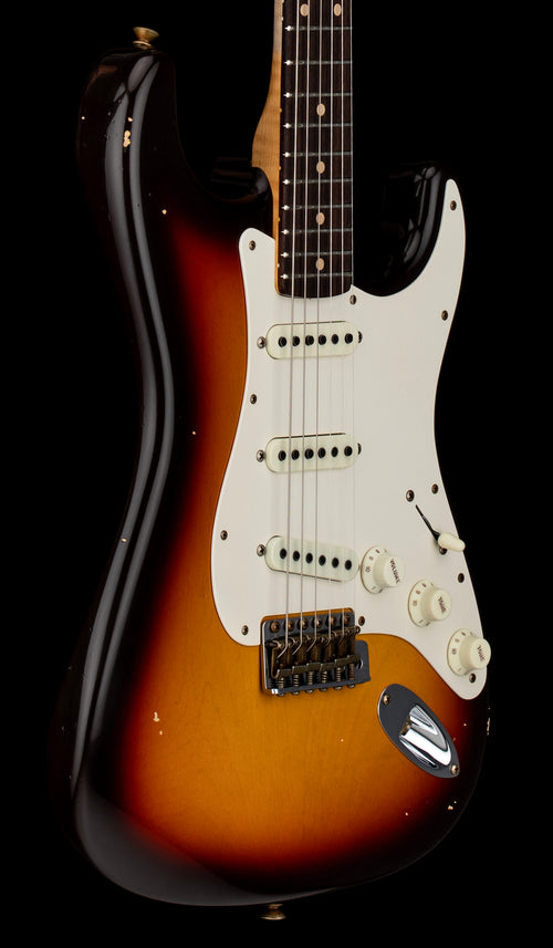 Fender Custom Shop Masterbuilt Kyle McMillin '59 Trans Strat Journeyman Relic - Aged Chocolate 3-Tone Sunburst #40001