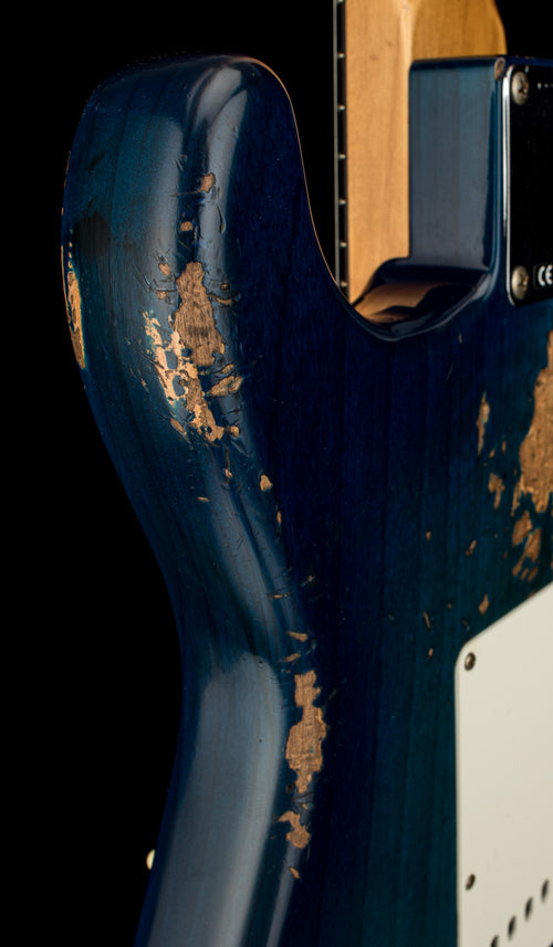 Fender Custom Shop 1964 L-Series Stratocaster Heavy Relic - Blue Burst #11925