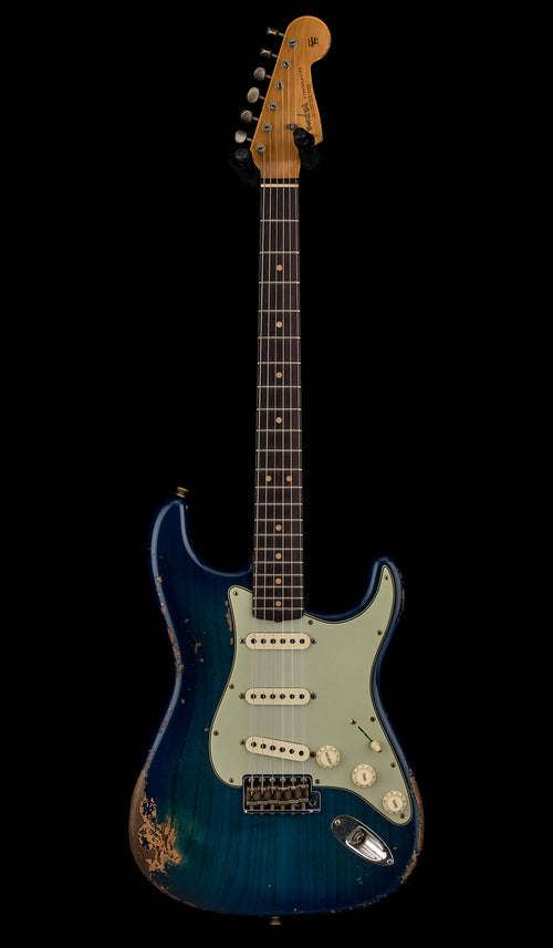 Fender Custom Shop 1964 L-Series Stratocaster Heavy Relic - Blue Burst #11925