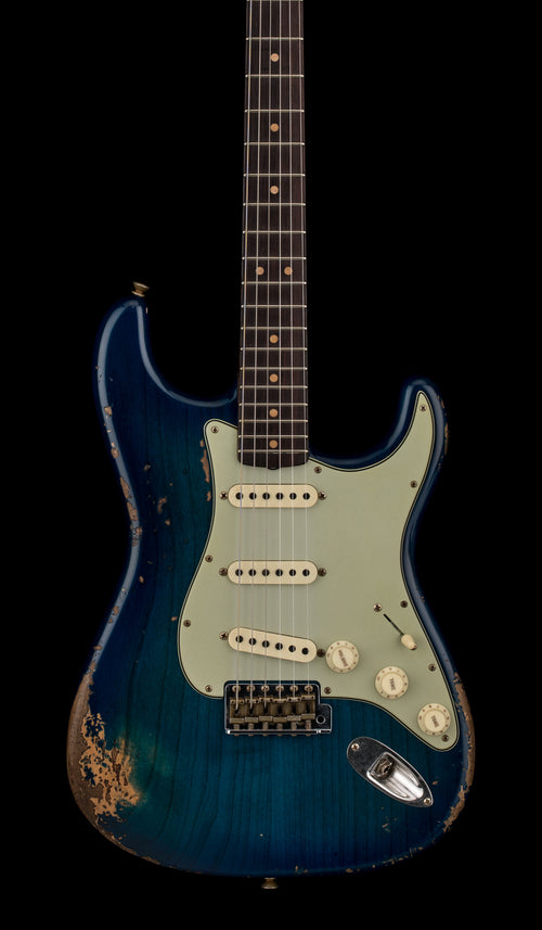 Fender Custom Shop 1964 L-Series Stratocaster Heavy Relic - Blue Burst #11925