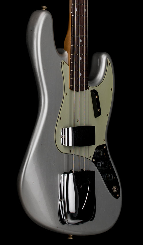 Fender Custom Shop 1965 Jazz Bass Journeyman Relic - Faded Inca Silver #90442
