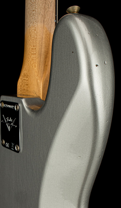 Fender Custom Shop 1965 Jazz Bass Journeyman Relic - Faded Inca Silver #90442