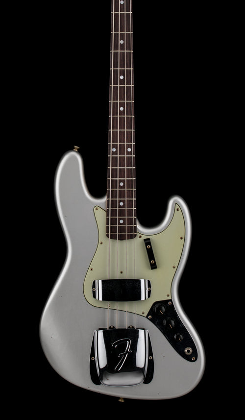 Fender Custom Shop 1965 Jazz Bass Journeyman Relic - Faded Inca Silver #90442