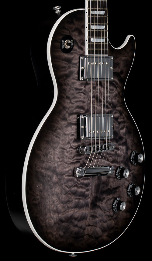 Gibson Limited Edition Mark Morton Les Paul Modern Quilt - Translucent Ebony Burst Satin #50134