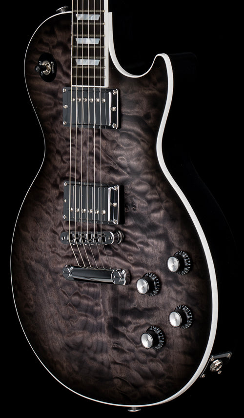Gibson Limited Edition Mark Morton Les Paul Modern Quilt - Translucent Ebony Burst Satin #50134