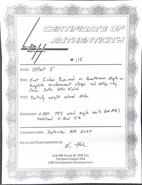 L.E.H. Offset 5 - Olympic White #115