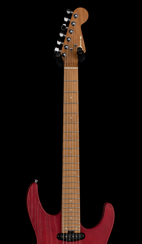 Used Charvel Pro-Mod DK24 HSS 2PT CM Ash (2020) - Red Ash #00811 with Hard Case