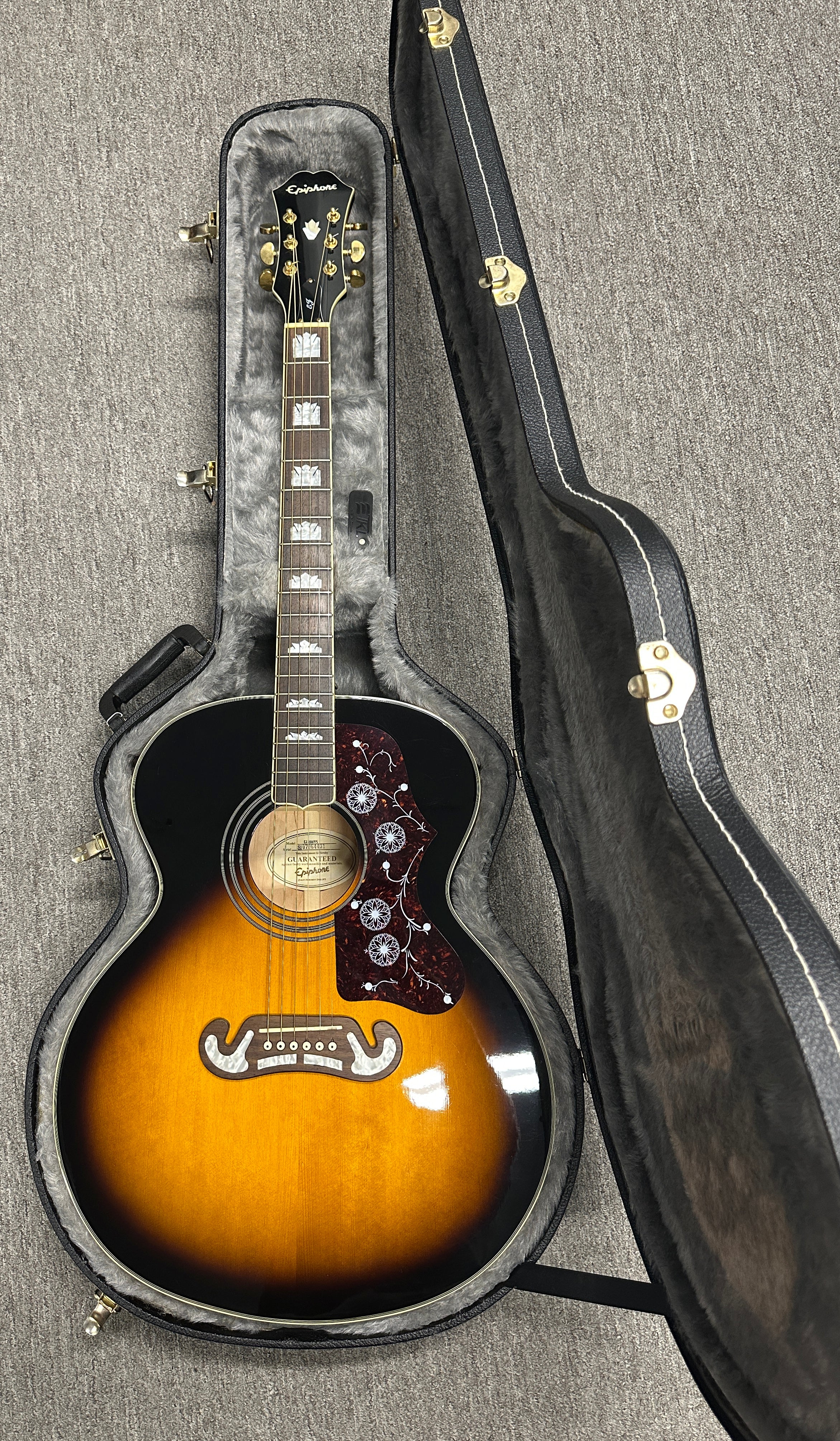 エピフォンej200 Used Epiphone EJ-200 (2007) - Vintage Sunburst – Empire Music