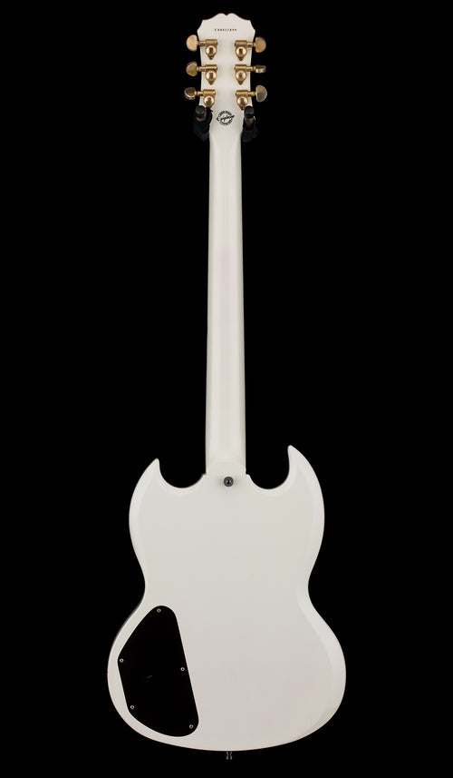 Used Epiphone Limited Edition G-400 Les Paul SG Custom (2008) - Antique White #11899 with Hard Case
