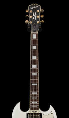 Used Epiphone Limited Edition G-400 Les Paul SG Custom (2008) - Antique White #11899 with Hard Case