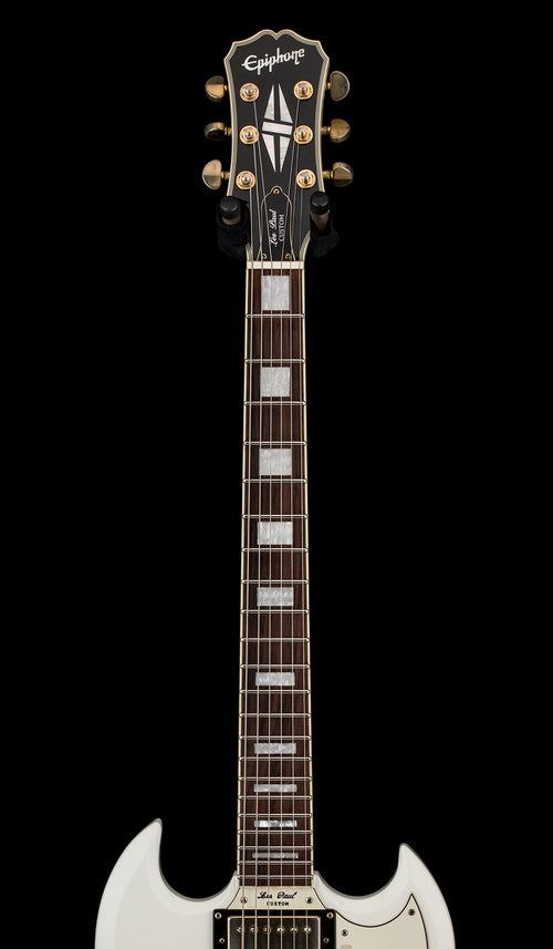 Used Epiphone Limited Edition G-400 Les Paul SG Custom (2008) - Antique White #11899 with Hard Case