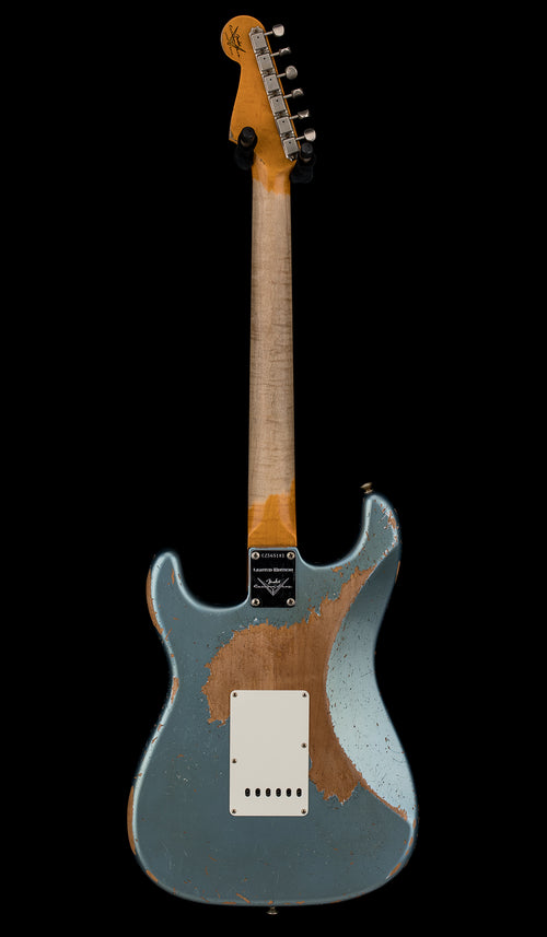 Used Fender Custom Shop Limited Edition Red Hot Stratocaster Super Heavy Relic - Super Faded Aged Lake Placid Blue (2023) #65181 with Original Hard Case