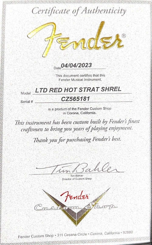 Used Fender Custom Shop Limited Edition Red Hot Stratocaster Super Heavy Relic - Super Faded Aged Lake Placid Blue (2023) #65181 with Original Hard Case
