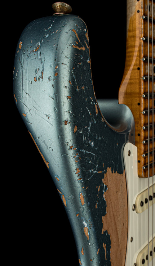 Used Fender Custom Shop Limited Edition Red Hot Stratocaster Super Heavy Relic - Super Faded Aged Lake Placid Blue (2023) #65181 with Original Hard Case