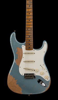 Used Fender Custom Shop Limited Edition Red Hot Stratocaster Super Heavy Relic - Super Faded Aged Lake Placid Blue (2023) #65181 with Original Hard Case