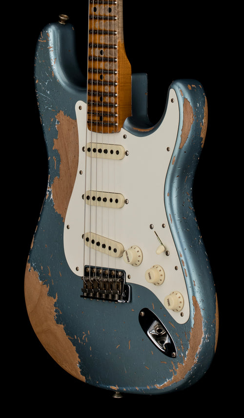Used Fender Custom Shop Limited Edition Red Hot Stratocaster Super Heavy Relic - Super Faded Aged Lake Placid Blue (2023) #65181 with Original Hard Case