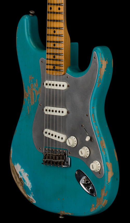 Used Fender Custom Shop LTD El Diablo Stratocaster Heavy Relic (2016) - Faded Taos Turquoise #28866 with Original Hard Case