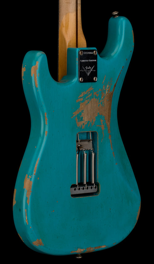 Used Fender Custom Shop LTD El Diablo Stratocaster Heavy Relic (2016) - Faded Taos Turquoise #28866 with Original Hard Case