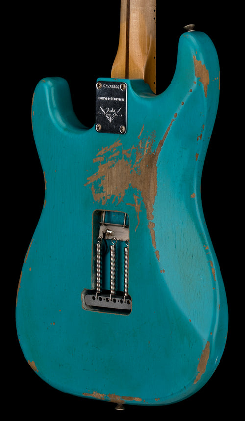 Used Fender Custom Shop LTD El Diablo Stratocaster Heavy Relic (2016) - Faded Taos Turquoise #28866 with Original Hard Case