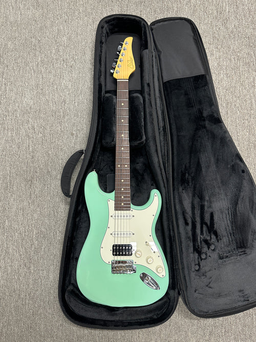 Used Suhr Classic S HSS - Surf Green #91753 with Original Gig Bag
