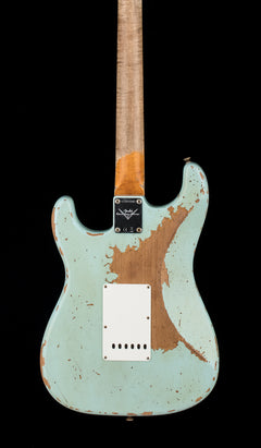 Fender Custom Shop Limited Edition Red Hot Strat Super Heavy Relic - Super Faded Aged Daphne Blue #69382