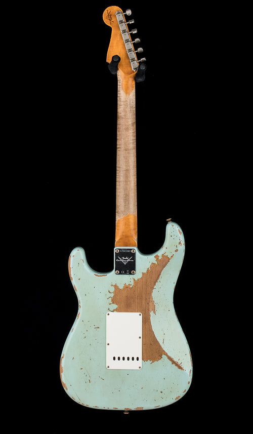 Fender Custom Shop Limited Edition Red Hot Strat Super Heavy Relic - Super Faded Aged Daphne Blue #69382