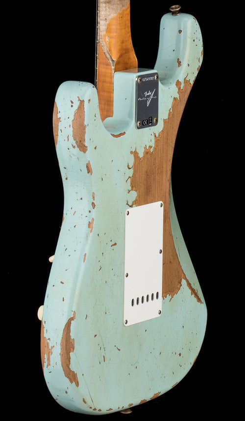 Fender Custom Shop Limited Edition Red Hot Strat Super Heavy Relic - Super Faded Aged Daphne Blue #69382